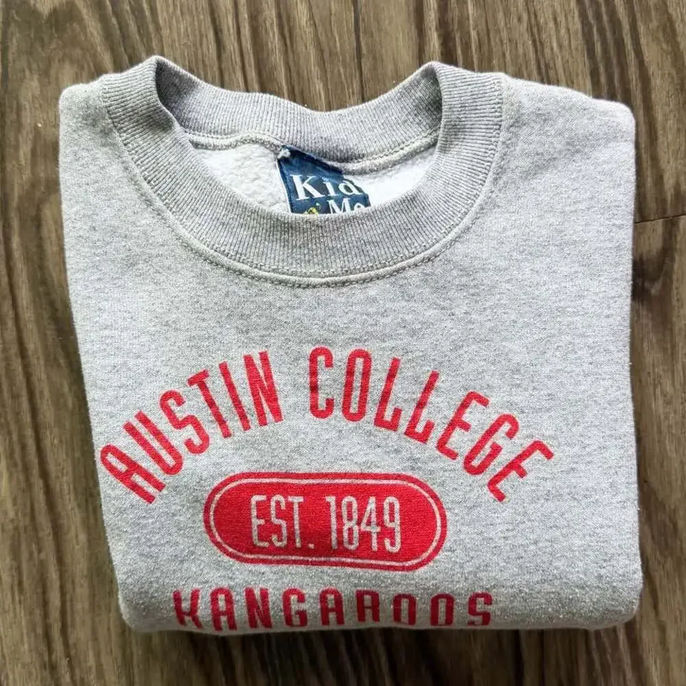 Vintage Austin College Kangaroos Crewneck Sweatshirt Kids